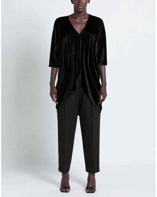 Rick Owens Black Top Viscose, Polyamide