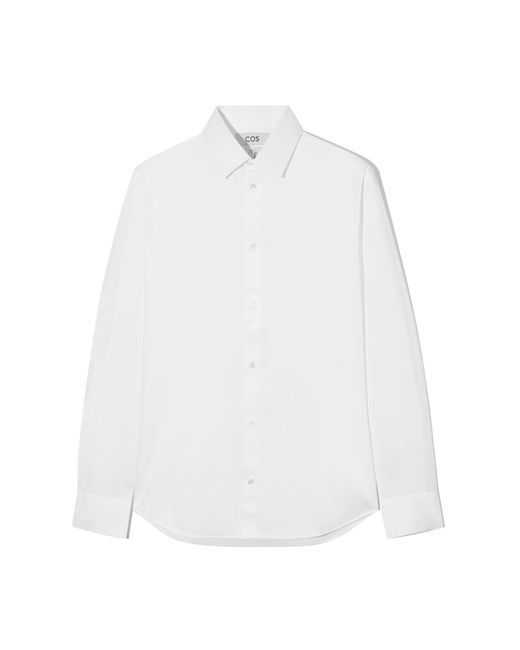 COS White Wide Oxford Shirt - Oversized for men
