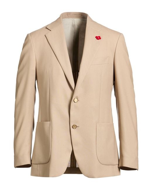 Lardini Natural Blazer Virgin Wool for men