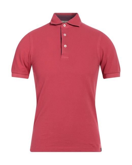 Gran Sasso Red Polo Shirt for men