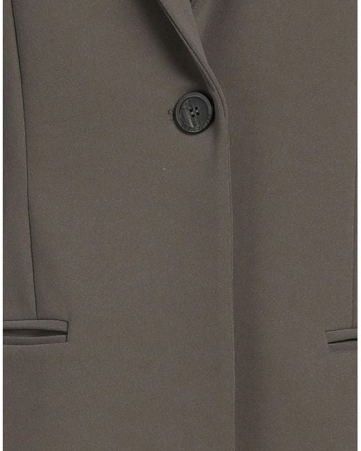 Semicouture Gray Blazer Viscose, Polyamide, Elastane, Polyester