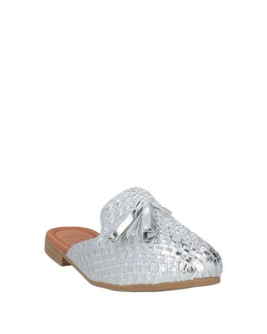Rocco Barocco White Mules & Clogs