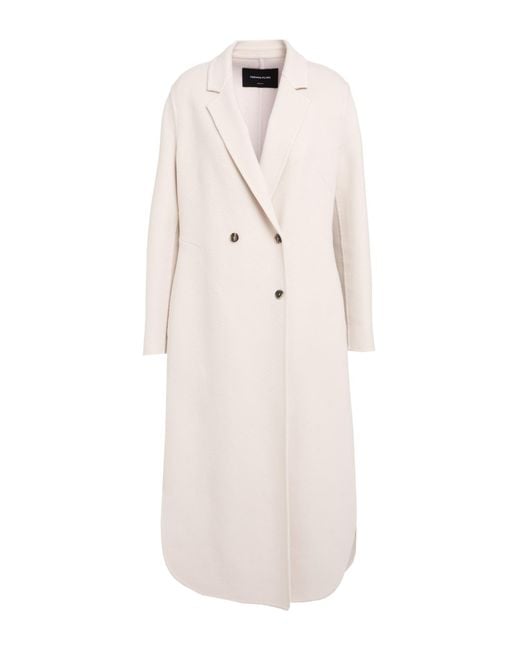 Fabiana Filippi White Coat Virgin Wool, Cashmere