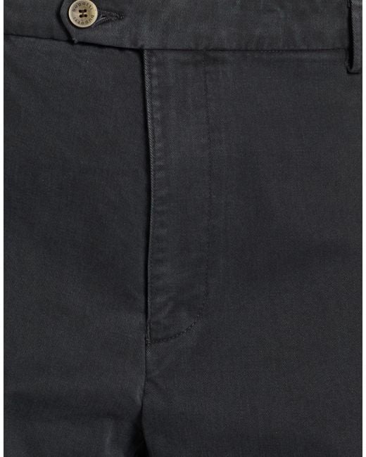 Bugatti Black Pants Cotton, Elastane for men