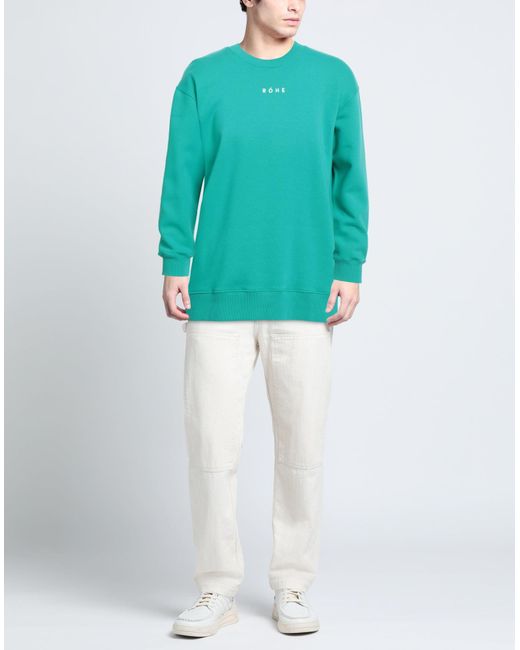 Rohe Blue Sweatshirt Cotton, Polyester for men
