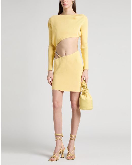 Gcds Yellow Mini-Kleid