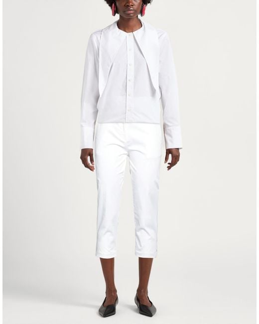 Alpha Studio White Trouser