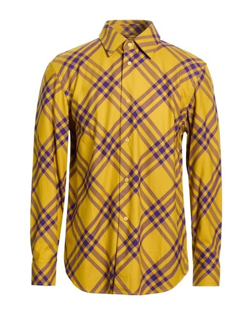 Burberry Yellow Shirt Cotton for men