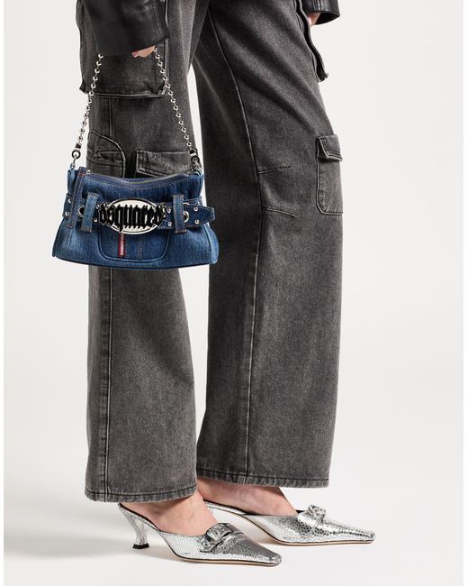 DSquared² Blue Handbag Cotton