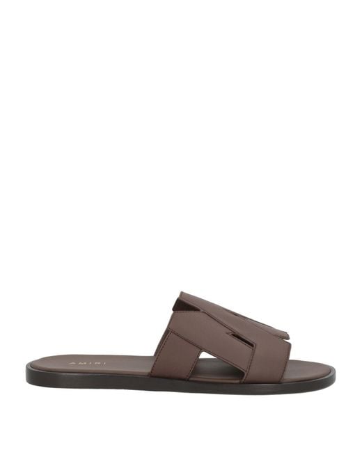 Amiri Brown Sandals Leather for men