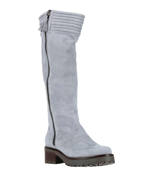 Antonio Barbato Gray Boot Leather