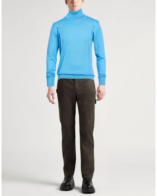 Daniele Fiesoli Blue Turtleneck for men