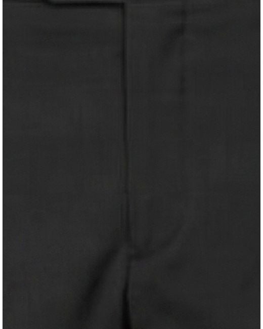 Isaia Black Pants Wool for men