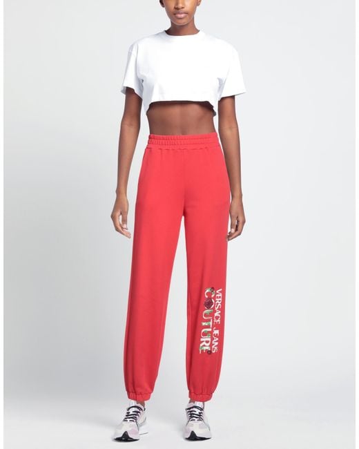 Versace Jeans Couture Red Pants Cotton