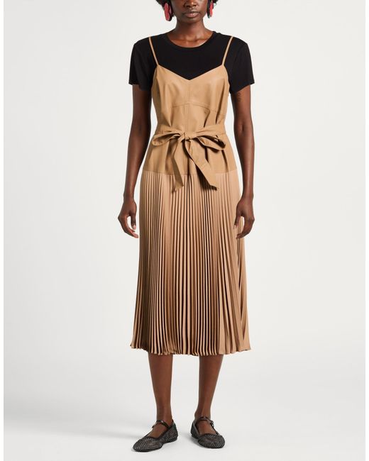Twinset Brown Midi Dress