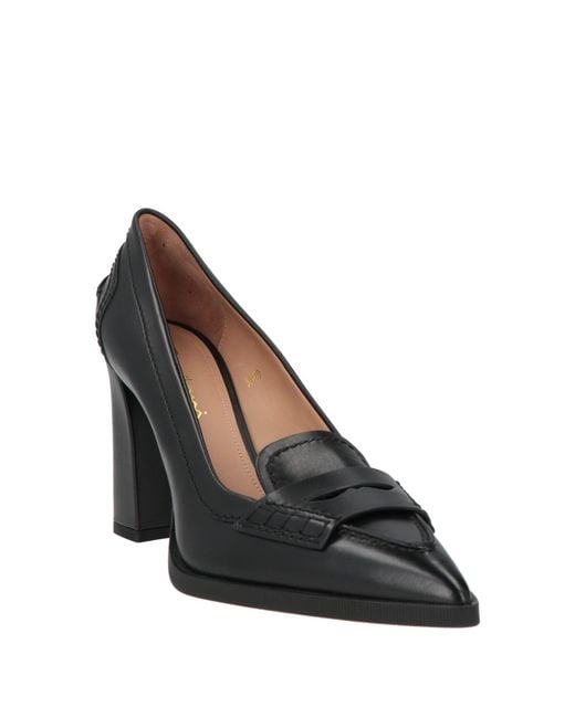Santoni Black Mokassin