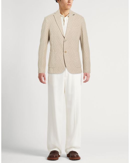 Bob Natural Blazer Cotton, Polyester for men