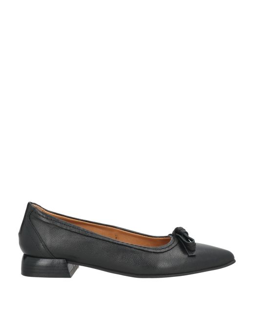 Mjus Gray Ballet Flats Leather