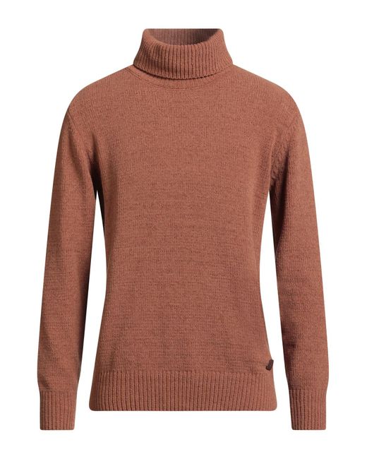 Gianni Lupo Brown Turtleneck for men