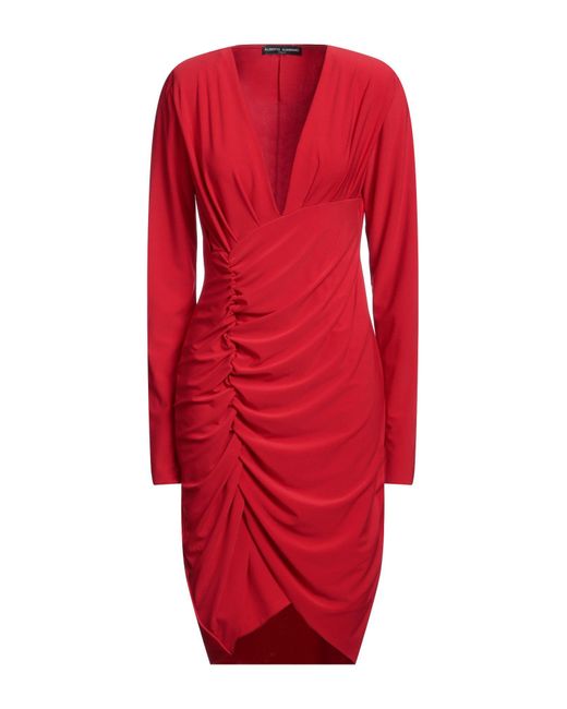 ALBERTO AUDENINO Red Midi Dress