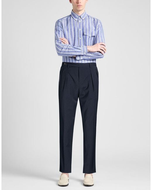Boglioli Blue Pants for men