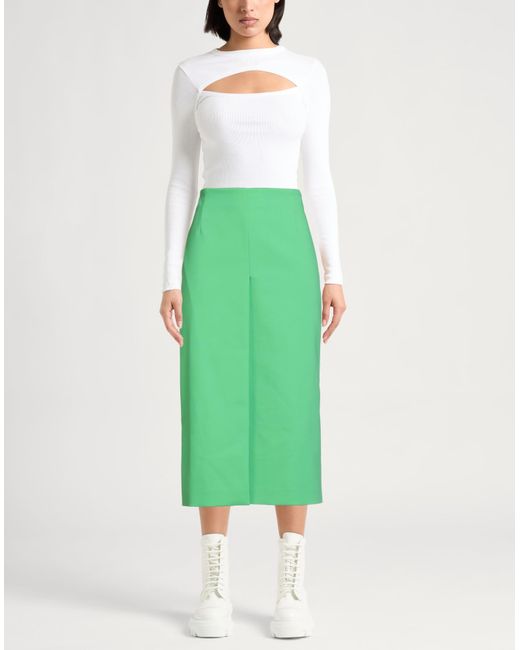 MSGM Green Midi-Rock