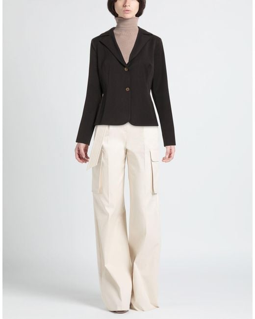 Siedres Black Blazer Polyester, Viscose, Elastane