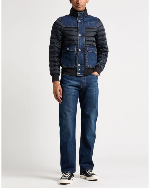 Moorer Blue Puffer Polyamide, Cotton, Elastane for men