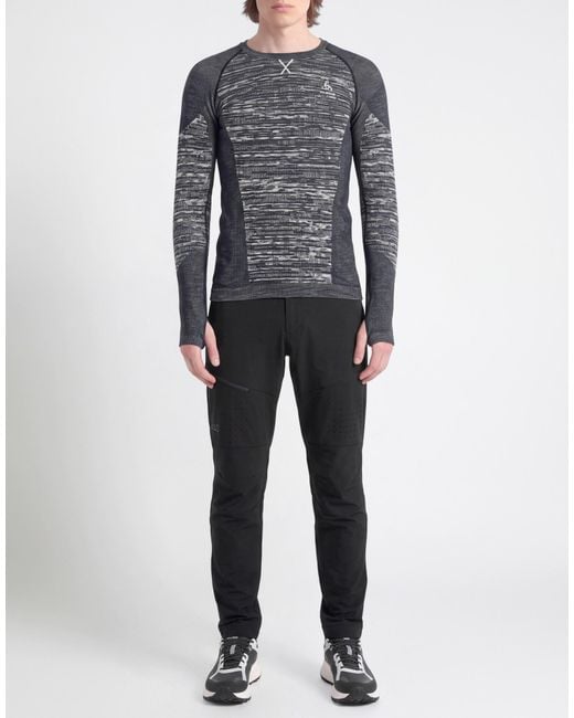 Odlo Blue Charcoal T-Shirt Recycled Polyester, Recycled Polyamide, Polyamide, Recycled Elastane, Elastane for men