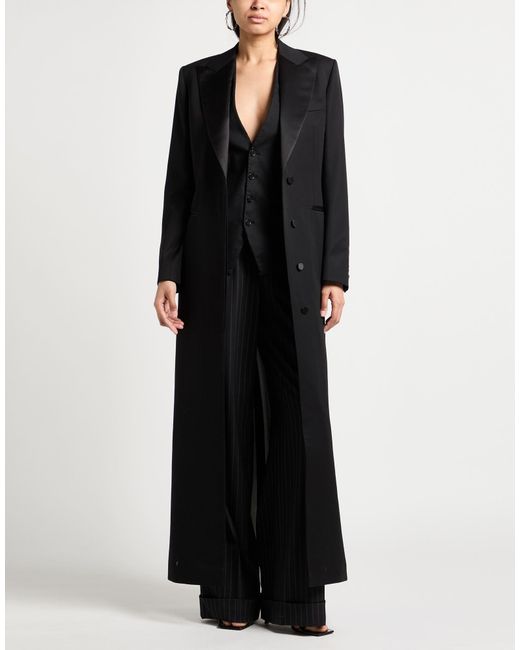 Brioni Black Overcoat & Trench Coat
