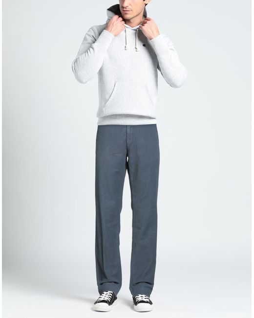 Mason's Blue Slate Pants Cotton, Elastane for men