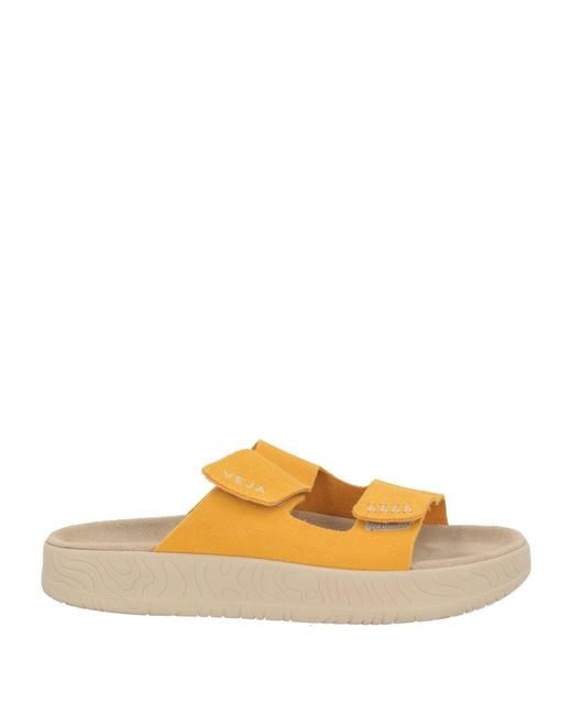 Veja Yellow Marigold Sandals Leather