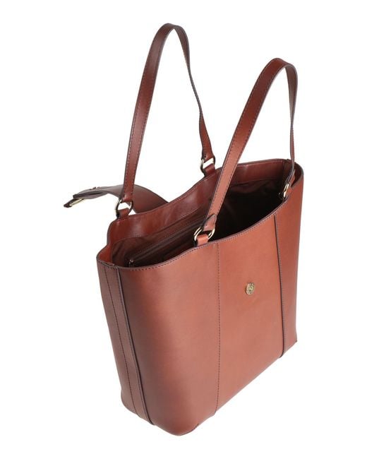 The Bridge Red Handbag Leather