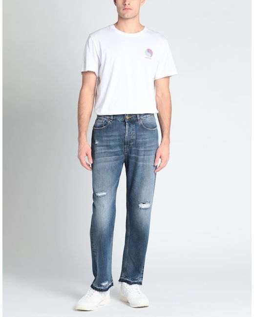 PT Torino Blue Denim Trousers for men