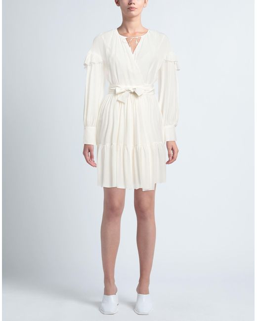 M Missoni Mini Dress in White | Lyst