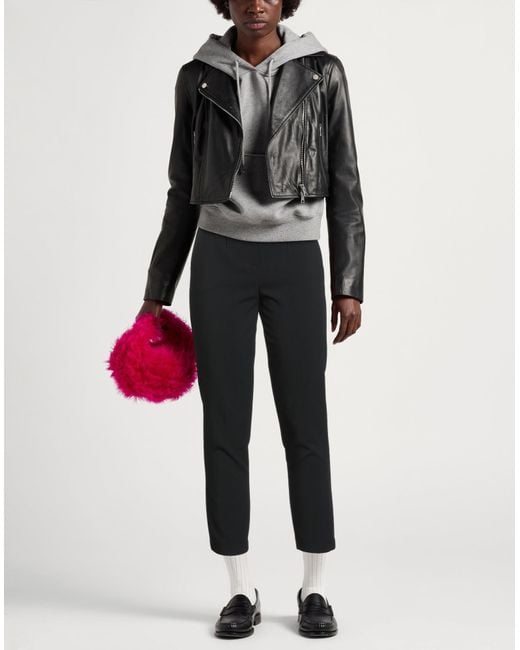 Patrizia Pepe Black Pants Polyester, Viscose, Elastane