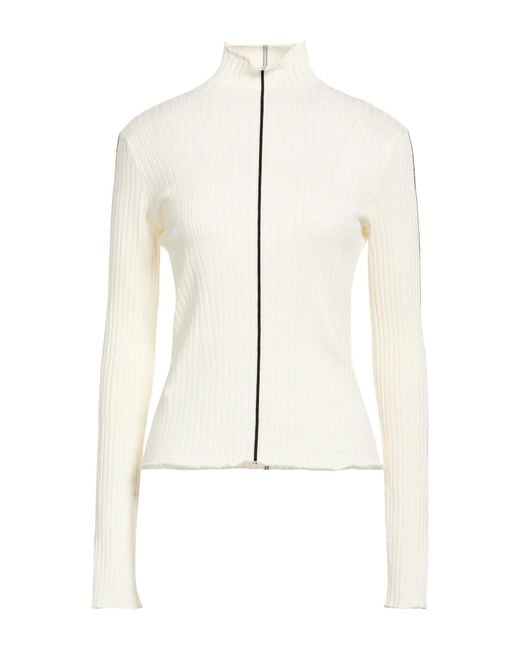 8pm White Cream Turtleneck Viscose, Polyester