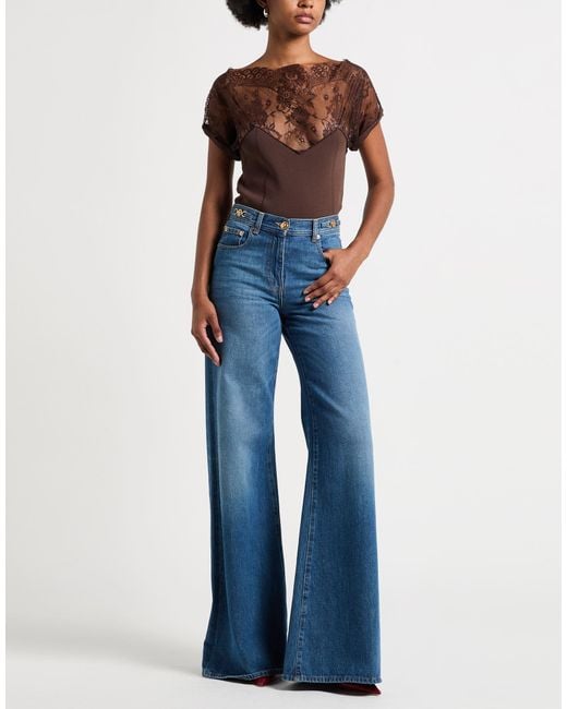 Please Brown Top Viscose, Polyamide