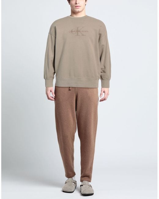 Calvin Klein Gray Sweatshirt Cotton for men
