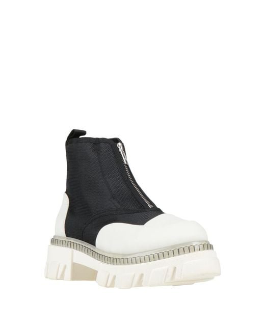 Ganni White Ankle Boots