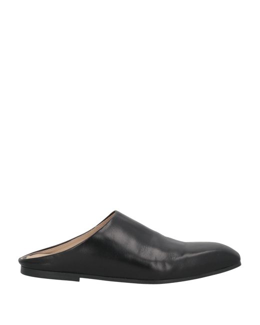 Alysi Black Accessoreria Mules & Clogs Leather