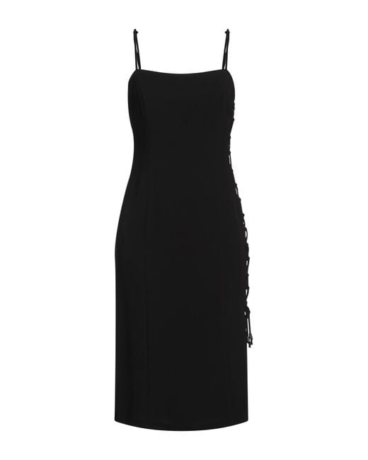 Hanita Black Midi-Kleid