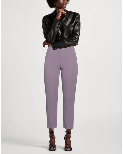 Elisabetta Franchi Purple Pants Polyester