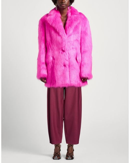Ottod'Ame Red Garnet Pants Polyester, Virgin Wool, Elastane