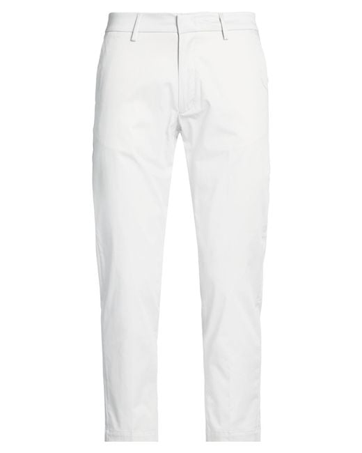 Liu Jo White Light Pants Cotton, Elastane for men
