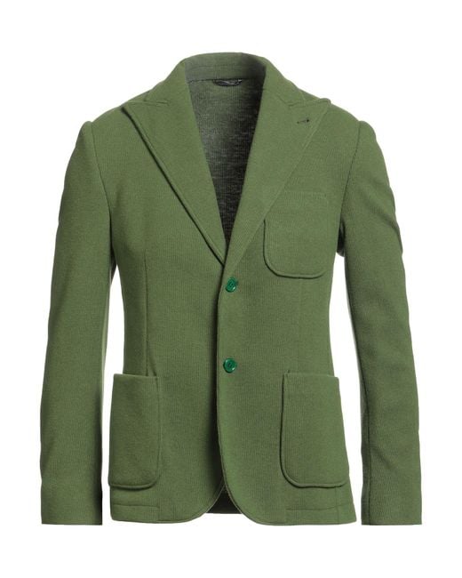 Daniele Alessandrini Green Blazers for men