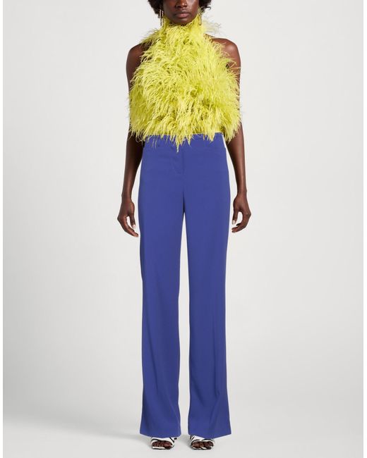 Pinko Blue Pants Polyester, Elastane