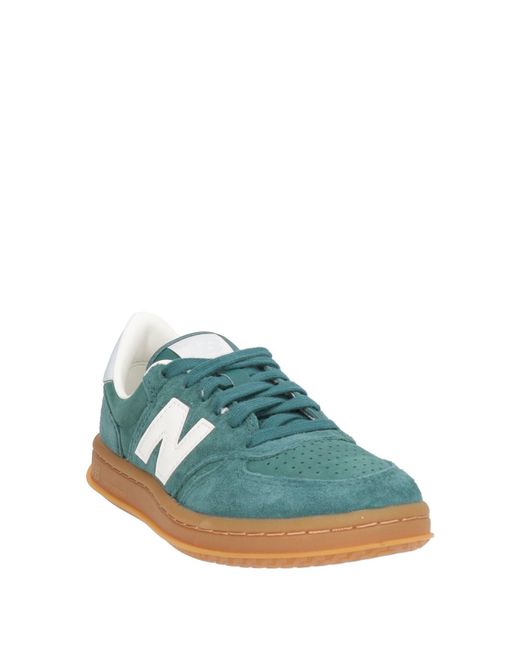 New Balance Green T500 Sneakers Pigskin