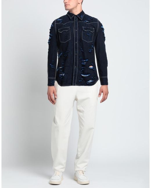 Marni Blue Denim Shirt for men