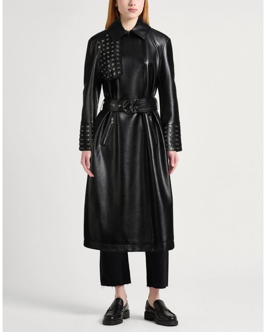 Patrizia Pepe Black Overcoat & Trench Coat
